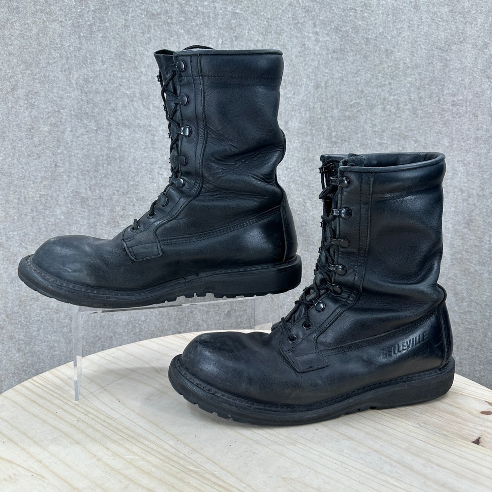 Belleville Combat Boots 10B Black Leather Gore-Tex Waterproof Tactical Vibram